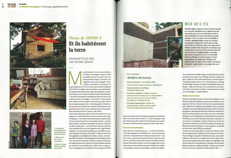 La terre l'écomatériau d'hier et de demain