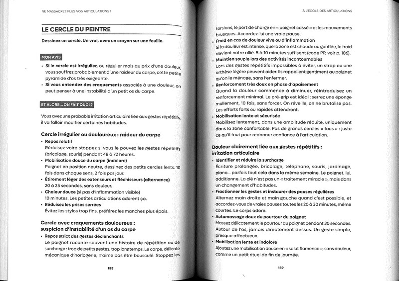 Ne massacrez plus vos articulations!