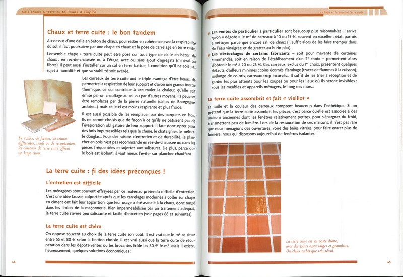 Sols chaux & terre cuite, mode d'emploi