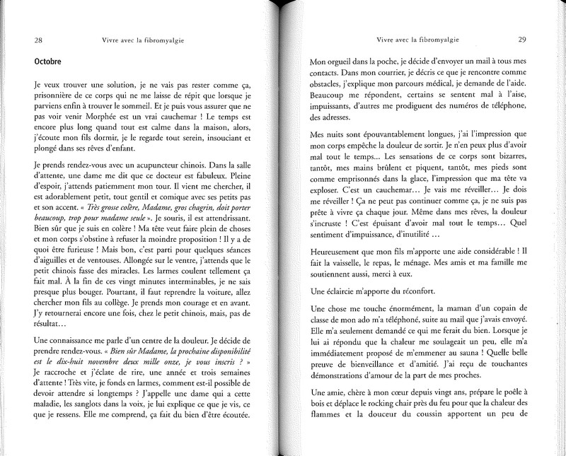 Avec fibromyalgie - Vivre la fibromyalgie au quotidien