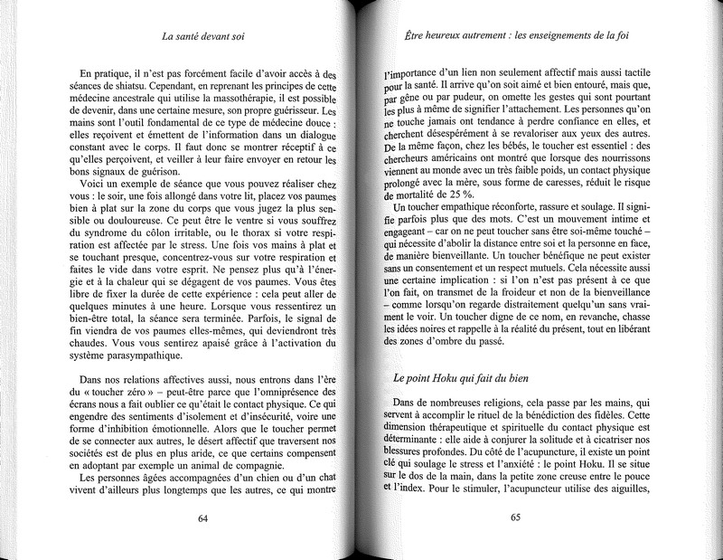 La santé devant soi