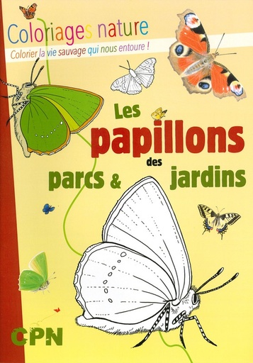 Papillons des parcs et jardins - coloriages nature