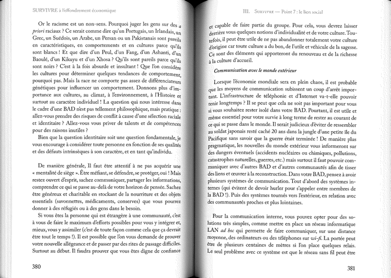 Survivre à l'effondrement économique