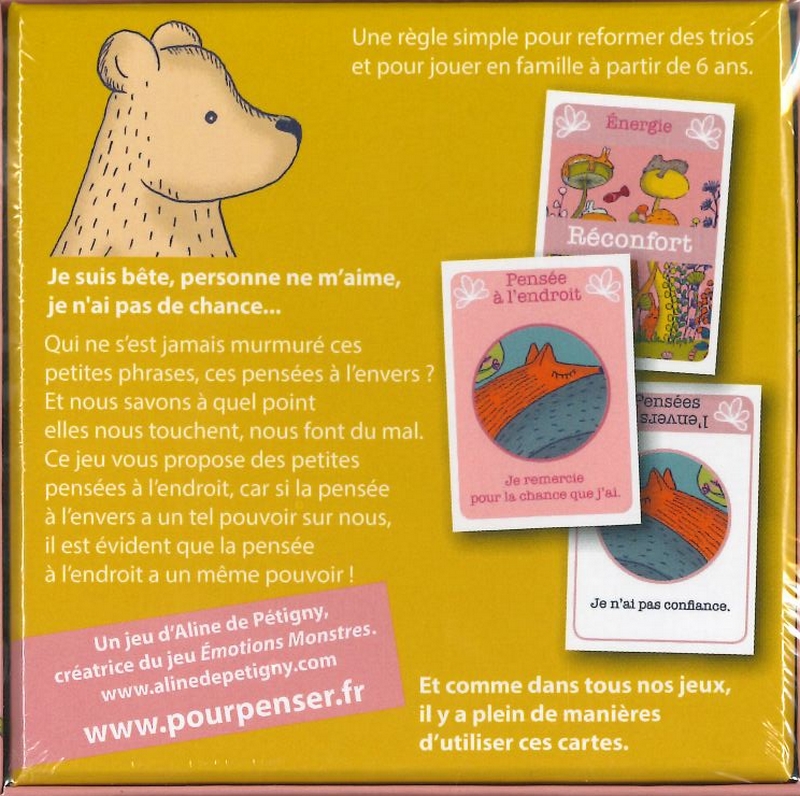 Jeu - Petites pensées à l'endroit