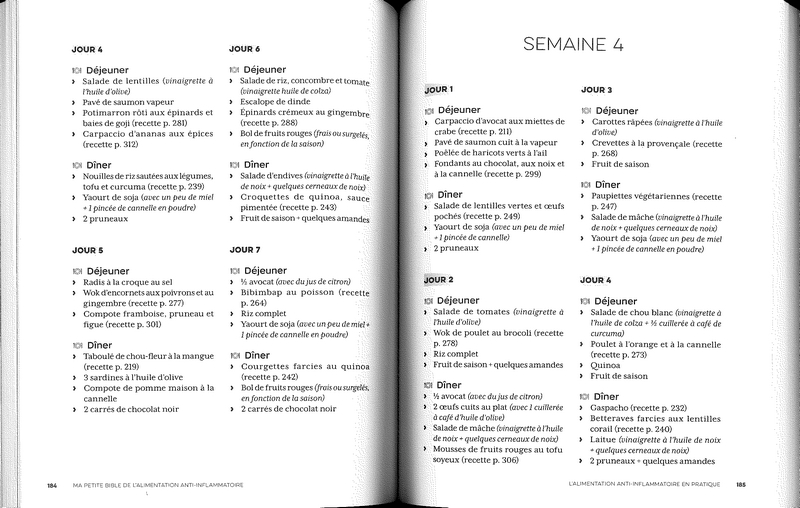Ma petite bible de l'alimentation anti-inflammatoire