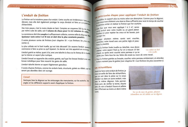 Enduits & joints à la chaux
