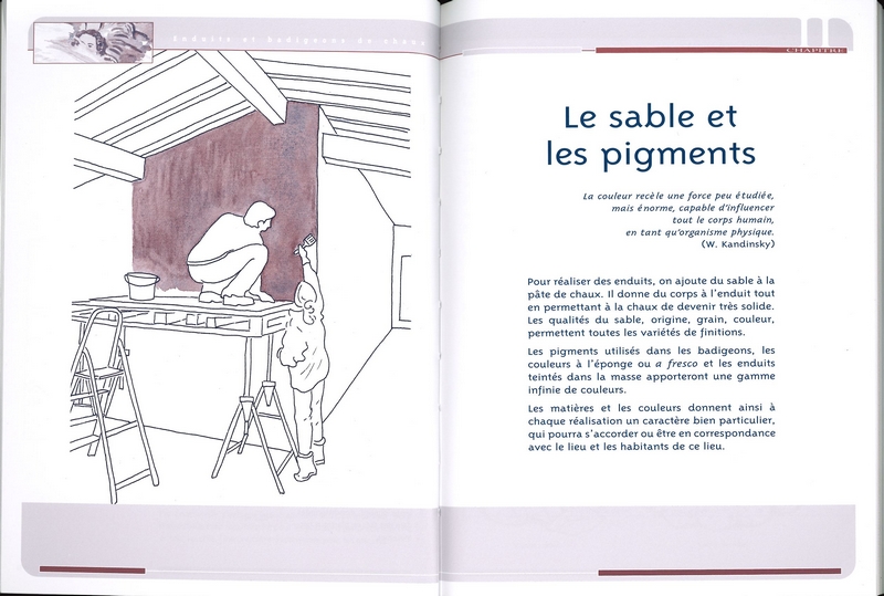 Enduits et badigeons de chaux
