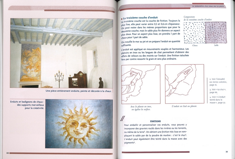 Enduits et badigeons de chaux
