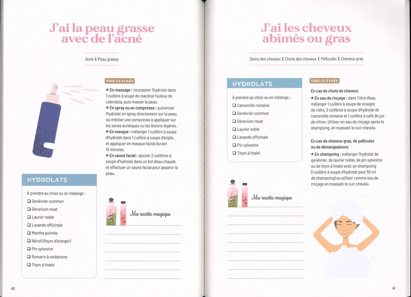 Mon cahier hydrolats & eaux florales