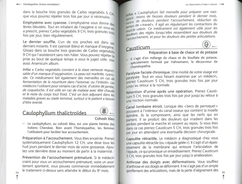 Homéopathie: action immédiate !