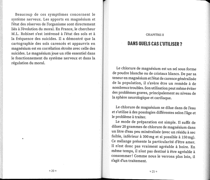 Les fabuleuses vertus du chlorure de magnésium