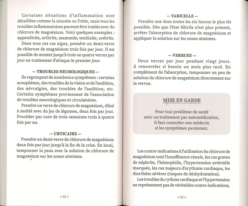 Les fabuleuses vertus du chlorure de magnésium