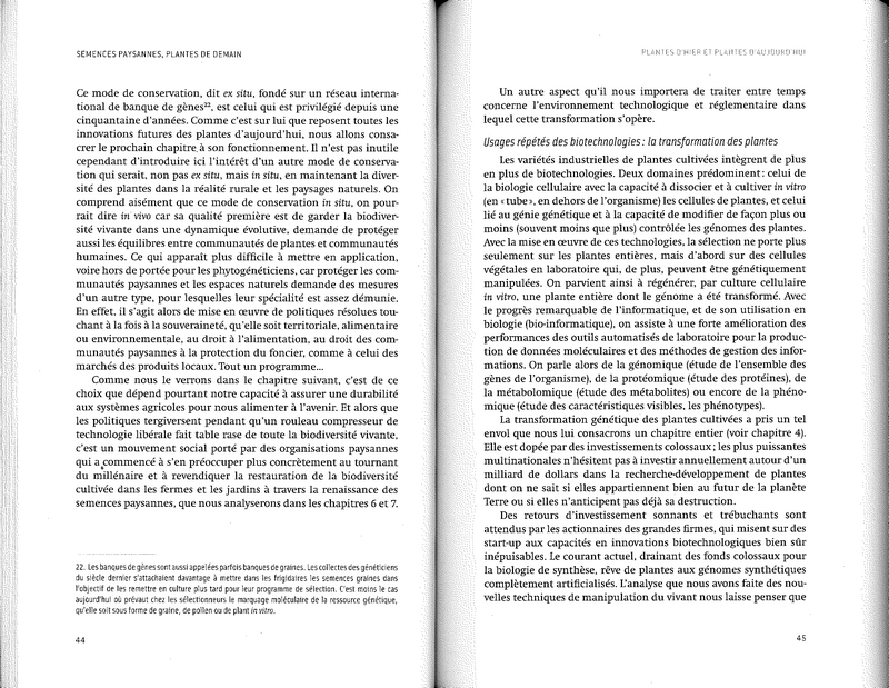 Semences paysannes, plantes de demain