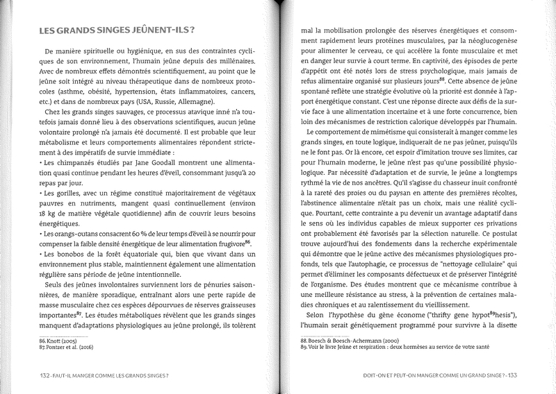 Faut-il manger comme les grands singes?