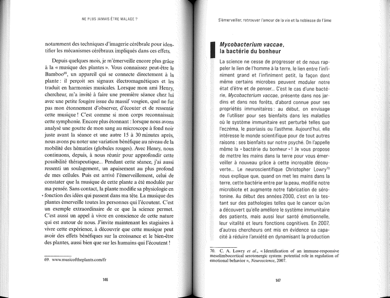 Ne plus jamais être malade?