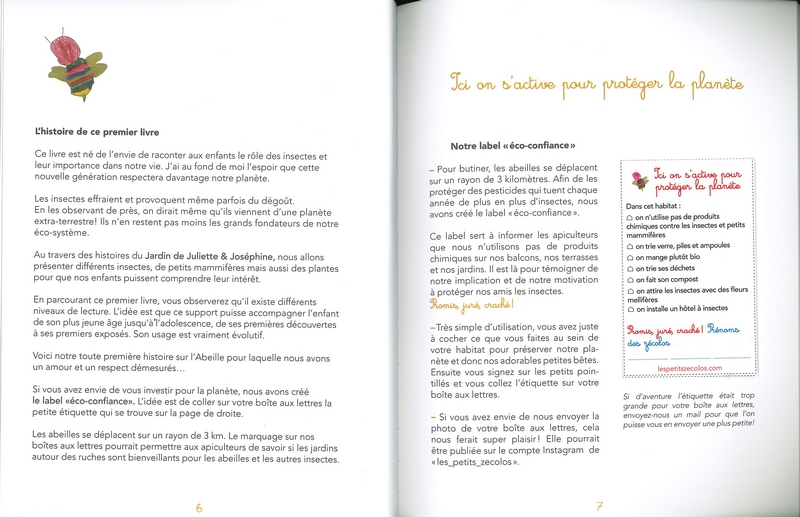 Le jardin de Juliette et Joséphine - L'abeille