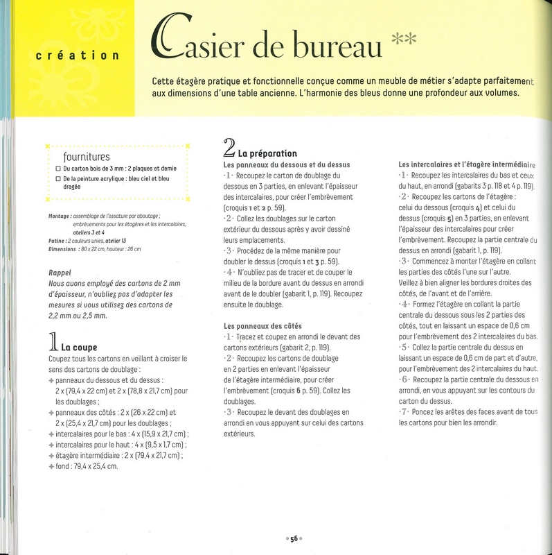 Carton bois objets & meubles patinés