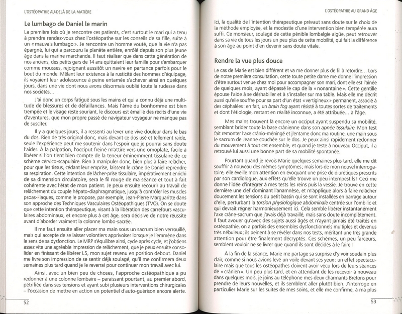 L'ostéopathie au-delà de la matière - Le toucher-sortilège