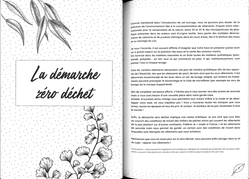 Couture zéro déchet raccommoder et repriser