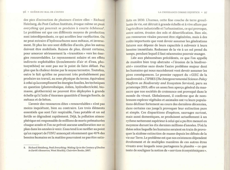 Guérir du mal de l'infini