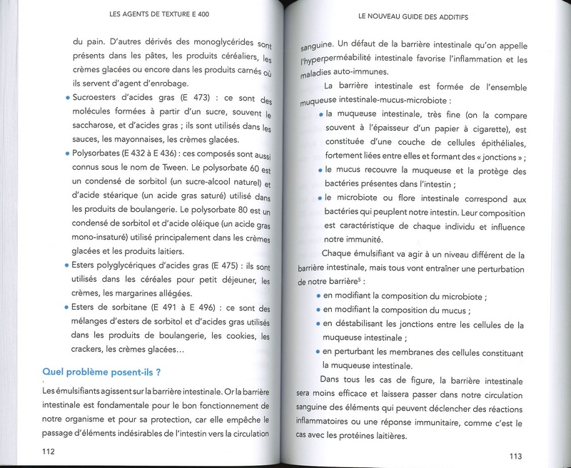 Le nouveau guide des additifs