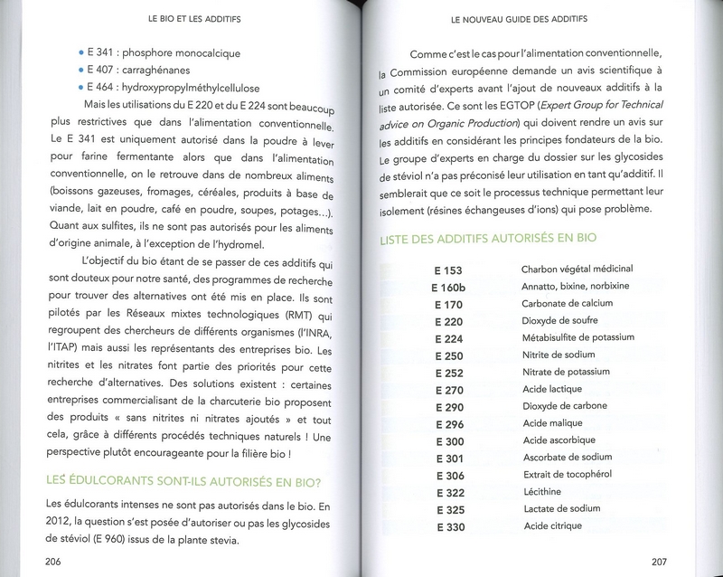 Le nouveau guide des additifs