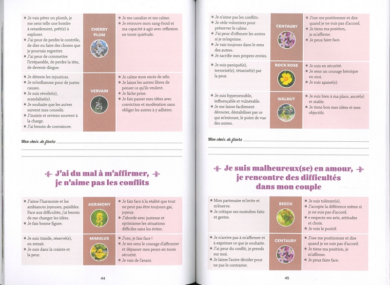 Mon cahier de fleurs de Bach - nelle édition