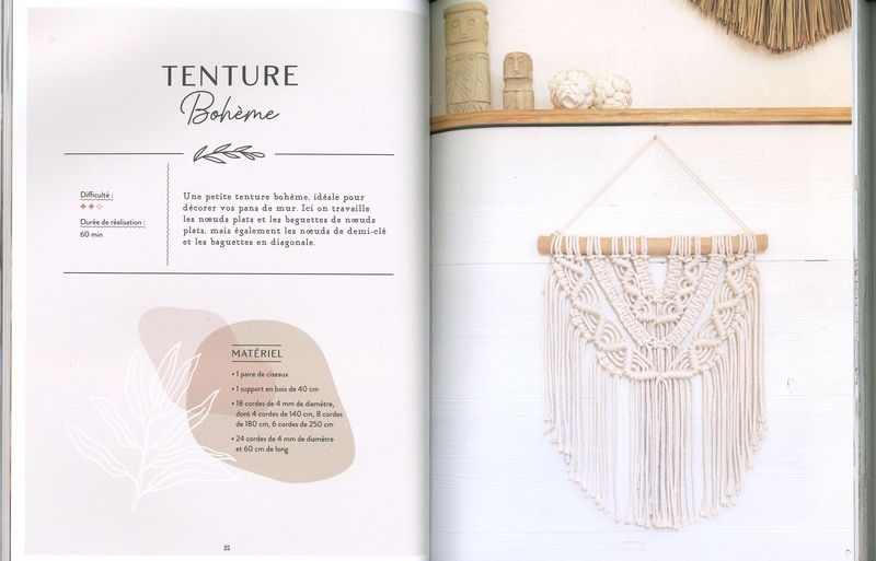 Macramé bohème folk