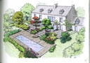 Dessin de jardins colorisation au marqueur