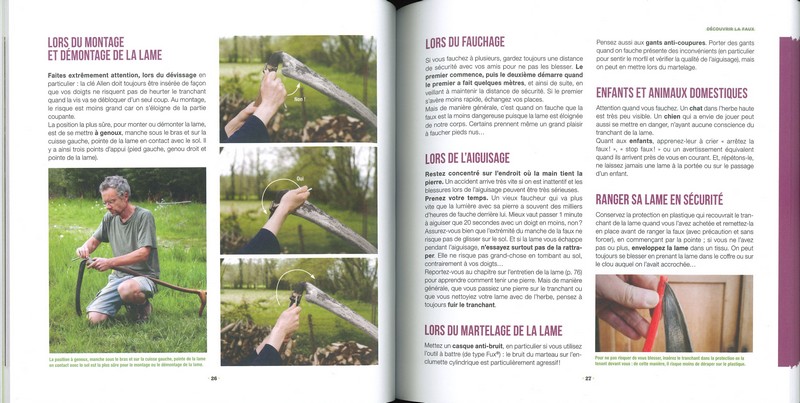 J'apprends à bien me servir d'une faux