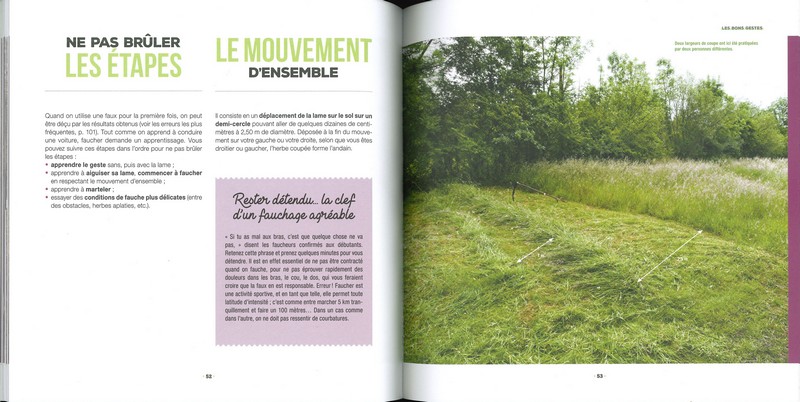 J'apprends à bien me servir d'une faux