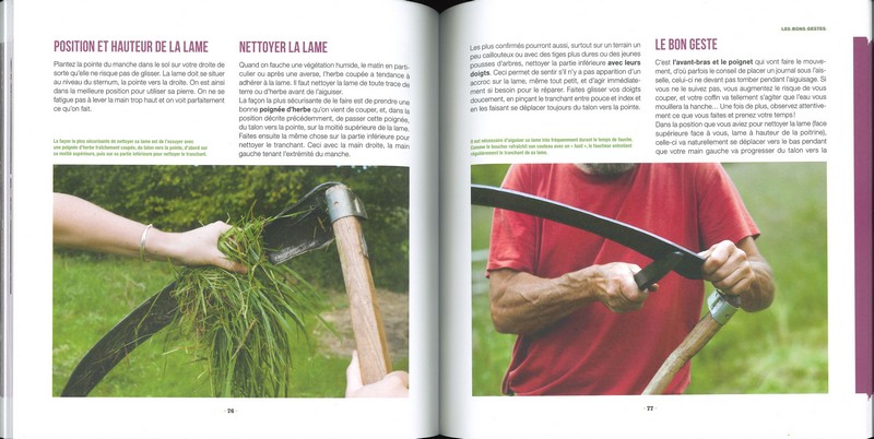 J'apprends à bien me servir d'une faux