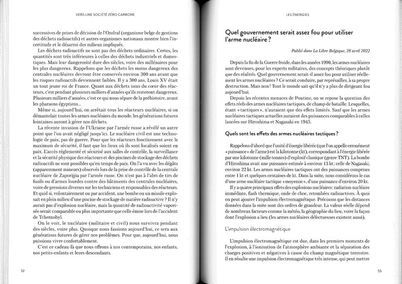 Vers une société zéro carbone