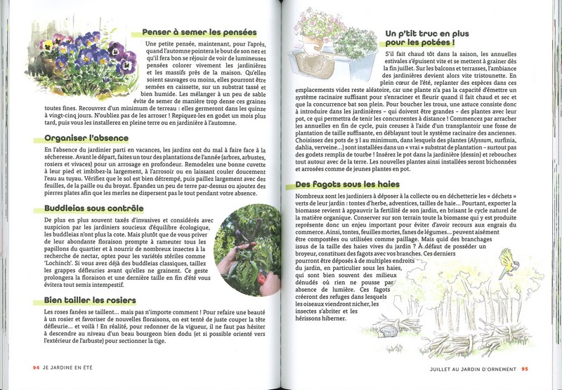 Je jardine en été