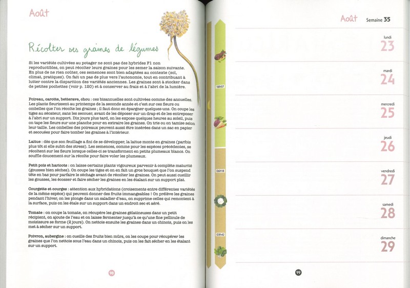 L'Agenda des jardinier- es bio 2027