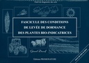 Fascicule des conditions de levée de dormance des plantes bio-indicatrices