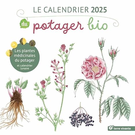 Calendrier 2025 du potager bio (Mural) - Derniers exemplaires en promo!
