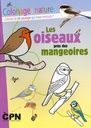 Oiseaux près des mangeoires - coloriages nature