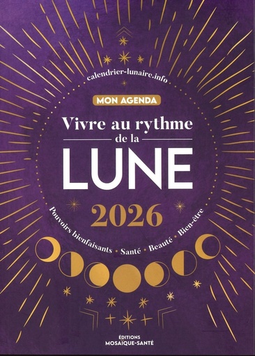 Vivre au rythme de la lune 2026 - mon agenda
